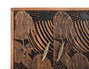 GINER Y COLOMER Aparador de madera de acacia y metal con 4 puertas y 3 cajones